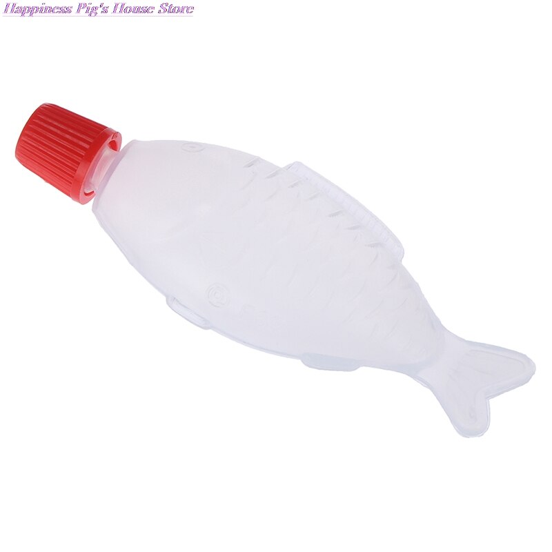 10 pièces en forme de poisson 4ml bouteille de Sauce soja jetable boule de riz/Sashimi/bouteille de Sushi bouteille de vinaigre