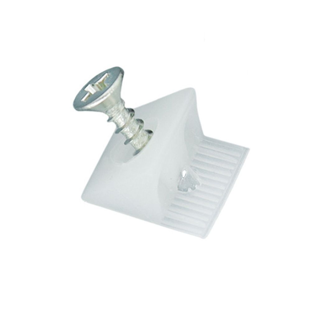 Kit de vis pour réparation de meuble, tiroir de poitrine, affaissement du fond, cales, supports d&#39;angle, 50 pièces: white-White screws