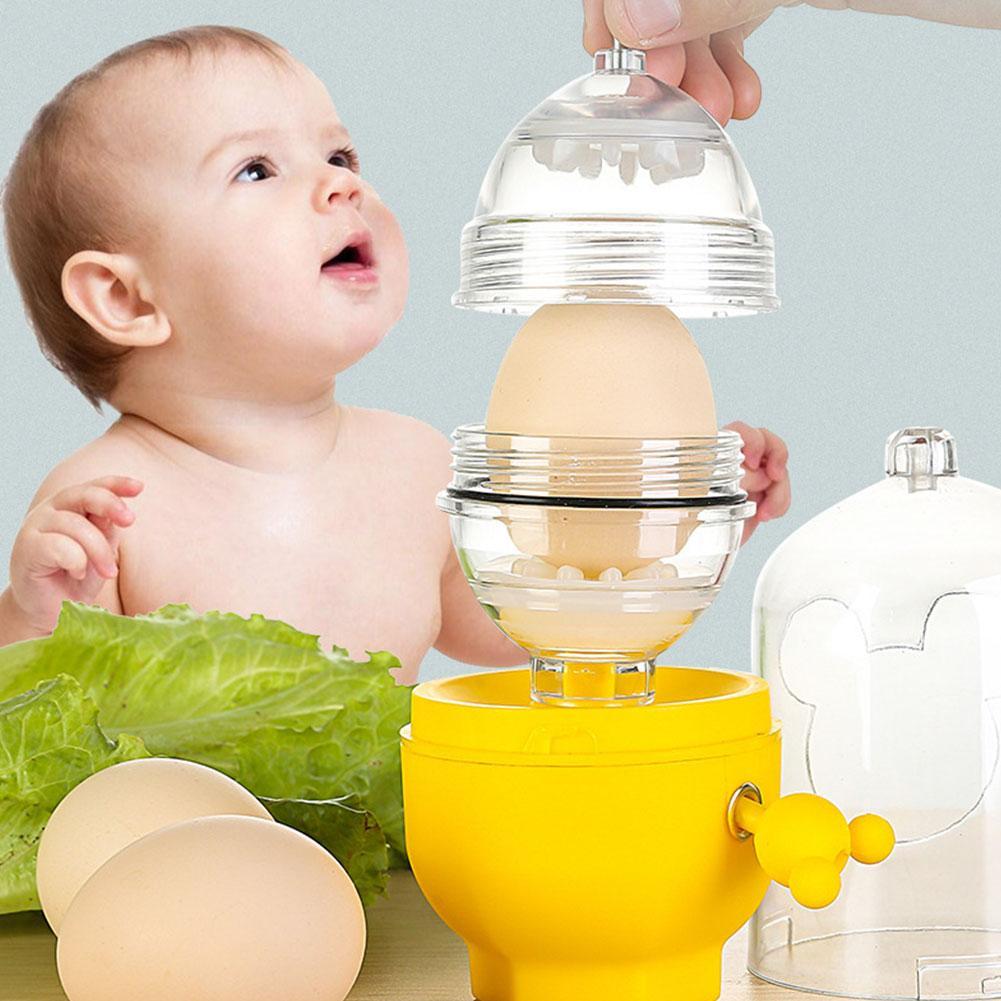 Hand Powered Golden Egg Maker Inside Mixer Kitchen Cooking Gadget Portable Egg Cooker Tool Egg Scrambler Shaker
