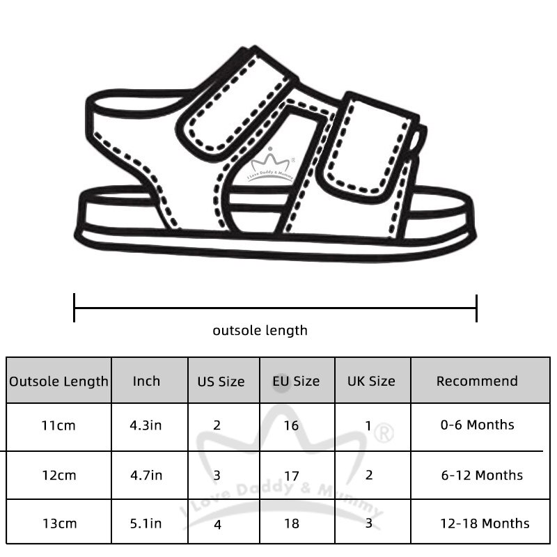 Ik hou van papa en mama zomer antislip babymeisjesschoenen mooie prinsessen strik bloemenprint baby sandalen baby peuter babyschoenen
