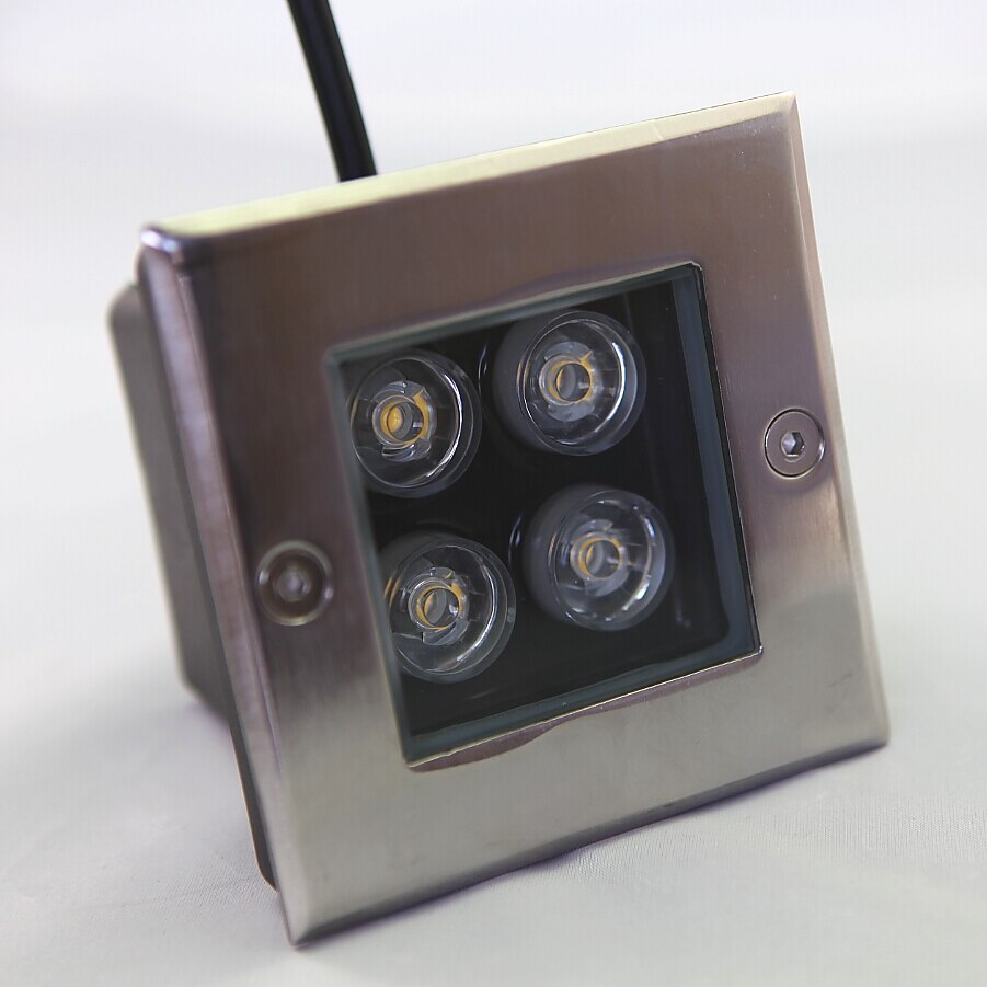 LED Underground Light 4W Inground Lamp Outdoor Ground Garden Path Floor Buried Yard Spot Landscape Lighting AC85-265V 12V