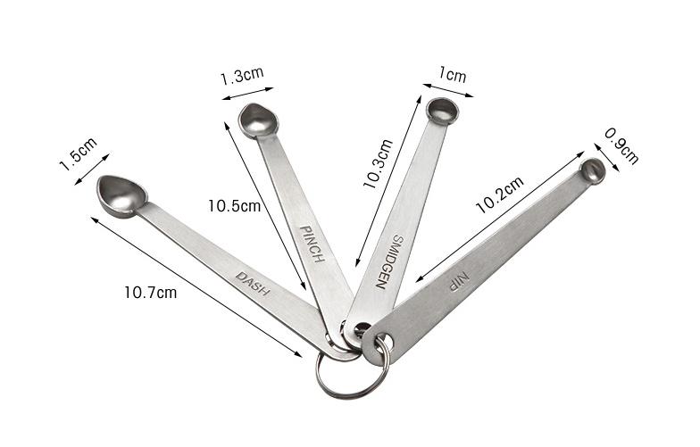 Measuring Spoons Dash Pinch Smidgen Nip Dash - Kitchen Tools & Gadgets
