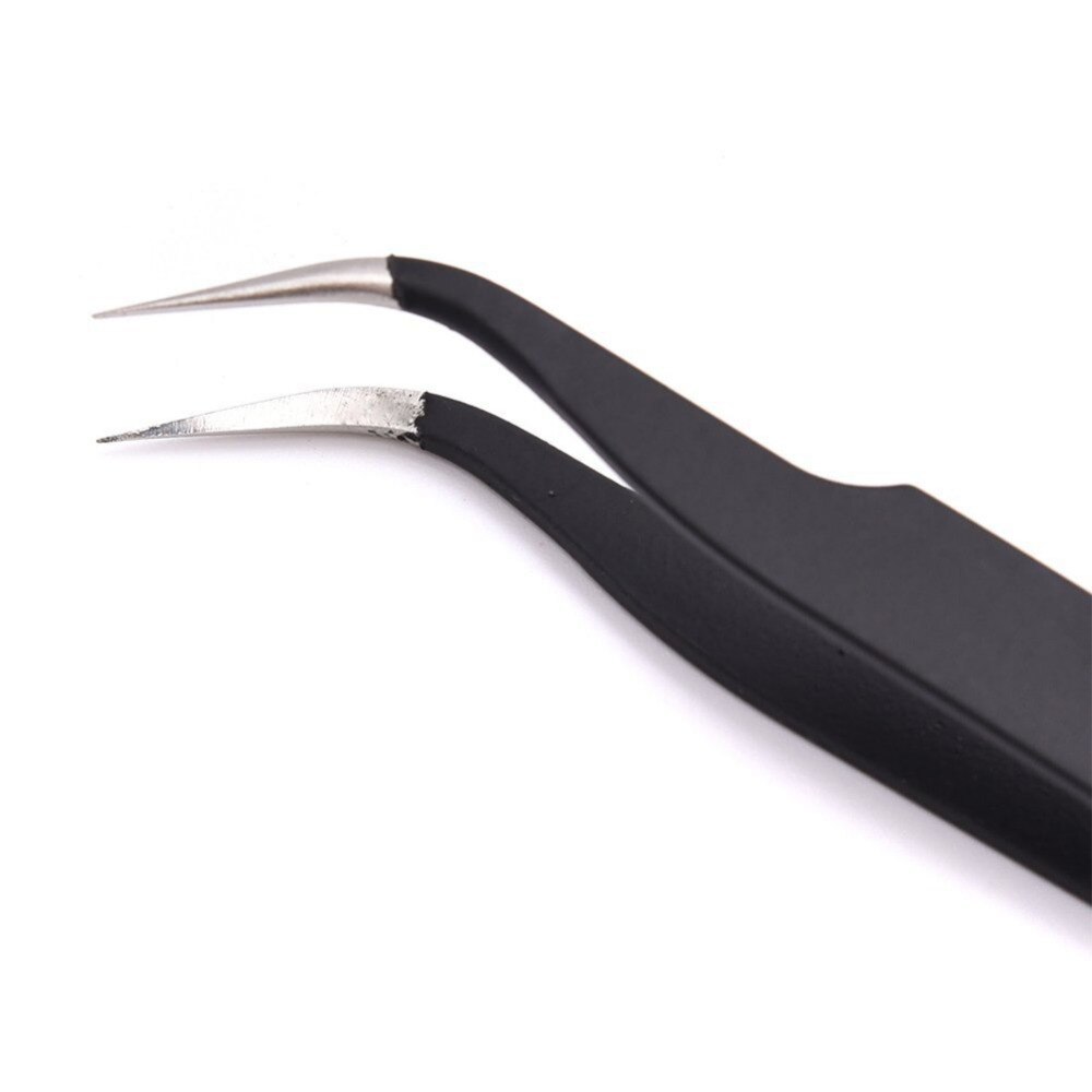 Juego de pinzas Esd de precisión de acero inoxidable, pinzas antimagnéticas de punta fina para teléfonos, relojes, gafas, herramientas de reparación manual, 6 uds.