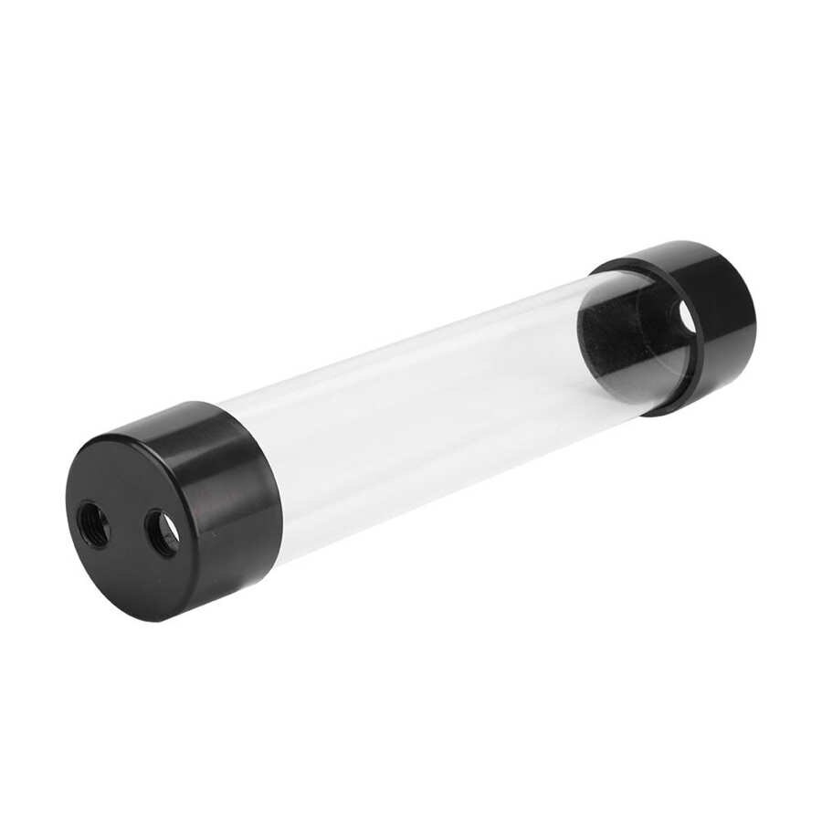 Cylindrical water cooling water tank 240mm transparent water cooling water tank PC chiller water cooling tank with /4 thread