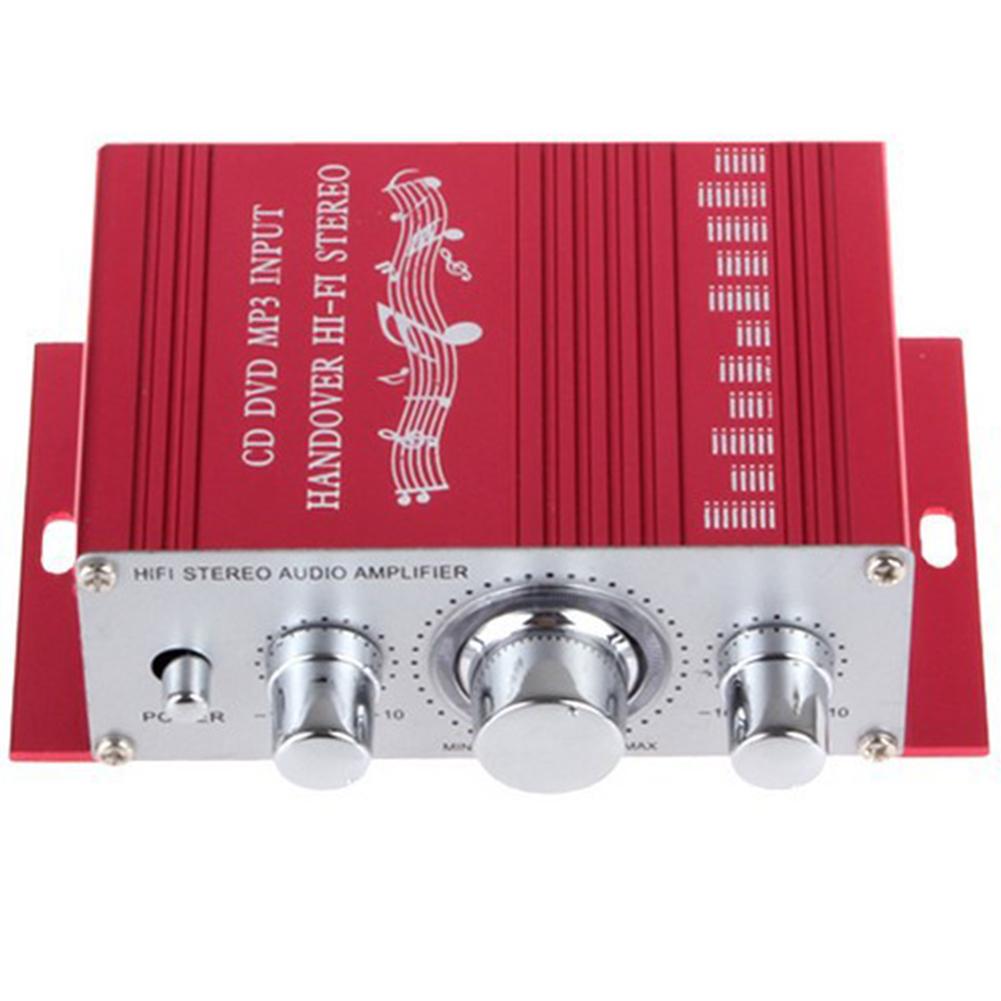 12V 2CH Car radio Amplifier motorcycle radio Mini Hi-Fi Stereo Audio Small Amplifier AMP for Car Motorcycle Modified Accessories: Video CD