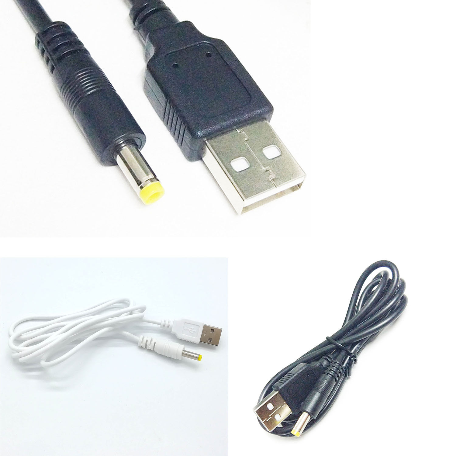 Usb Power Opladen Lader Kabel Voeding Voor Sony Psp Voor Sony PSP1000, PSP2000, PSP3000 Wit &amp; Zwart