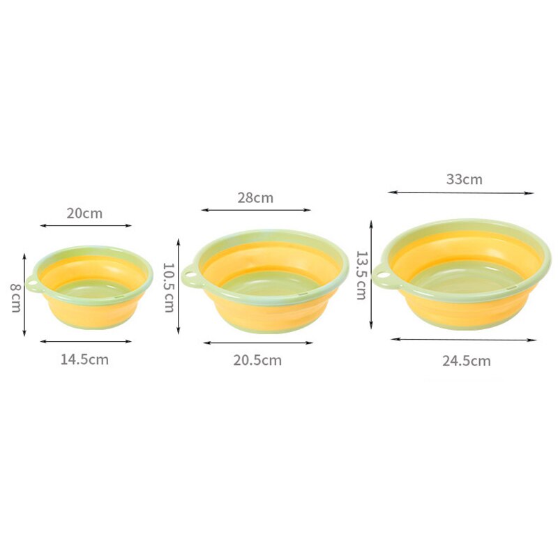 Foldable Washbasin Portable Plastic Basin For Outdoor Travel Multi-functional Vegetable Washing Basin Laundry Tub For Bathroom