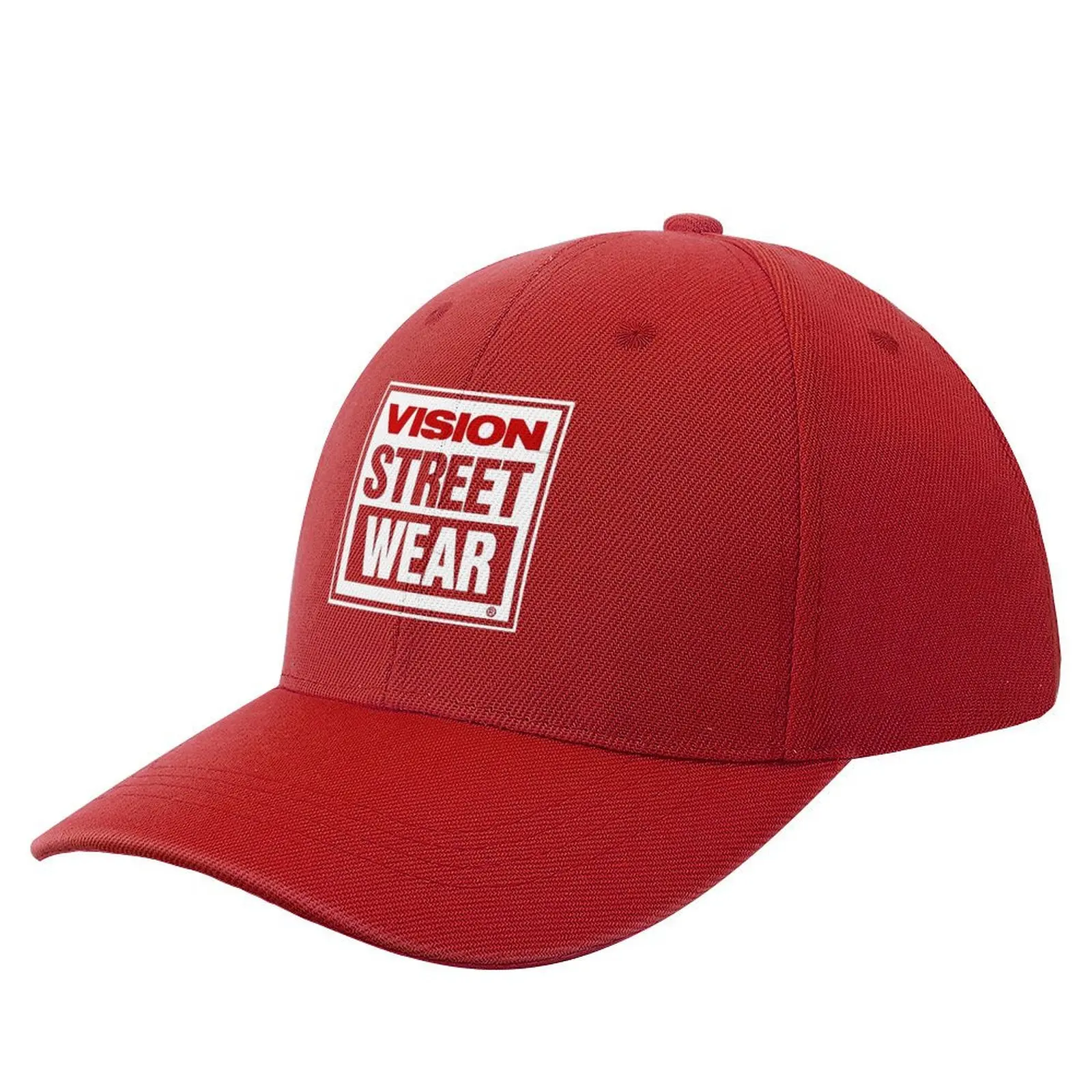 Vision skateboard, vision street wear baseballkasket i hat hat luksusmærke mærke mand kasket festhat mænd kvinder: Rød