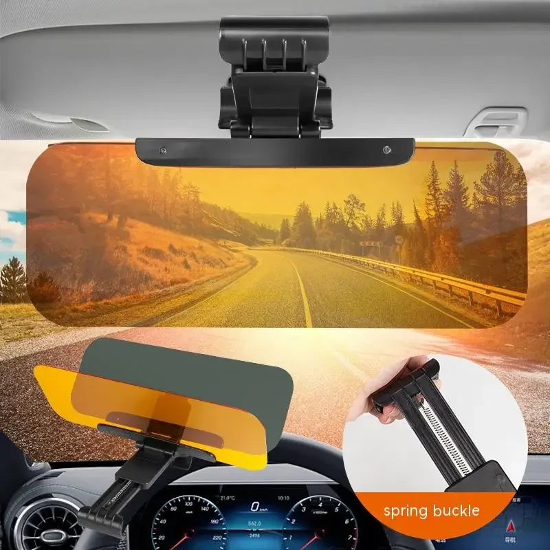 Car Sun Visor Extender Day and Night Anti-Glare Visor Adjustable Sun Blocker Anti-UV HD Anti Sunlight Dazzling Goggle for Car