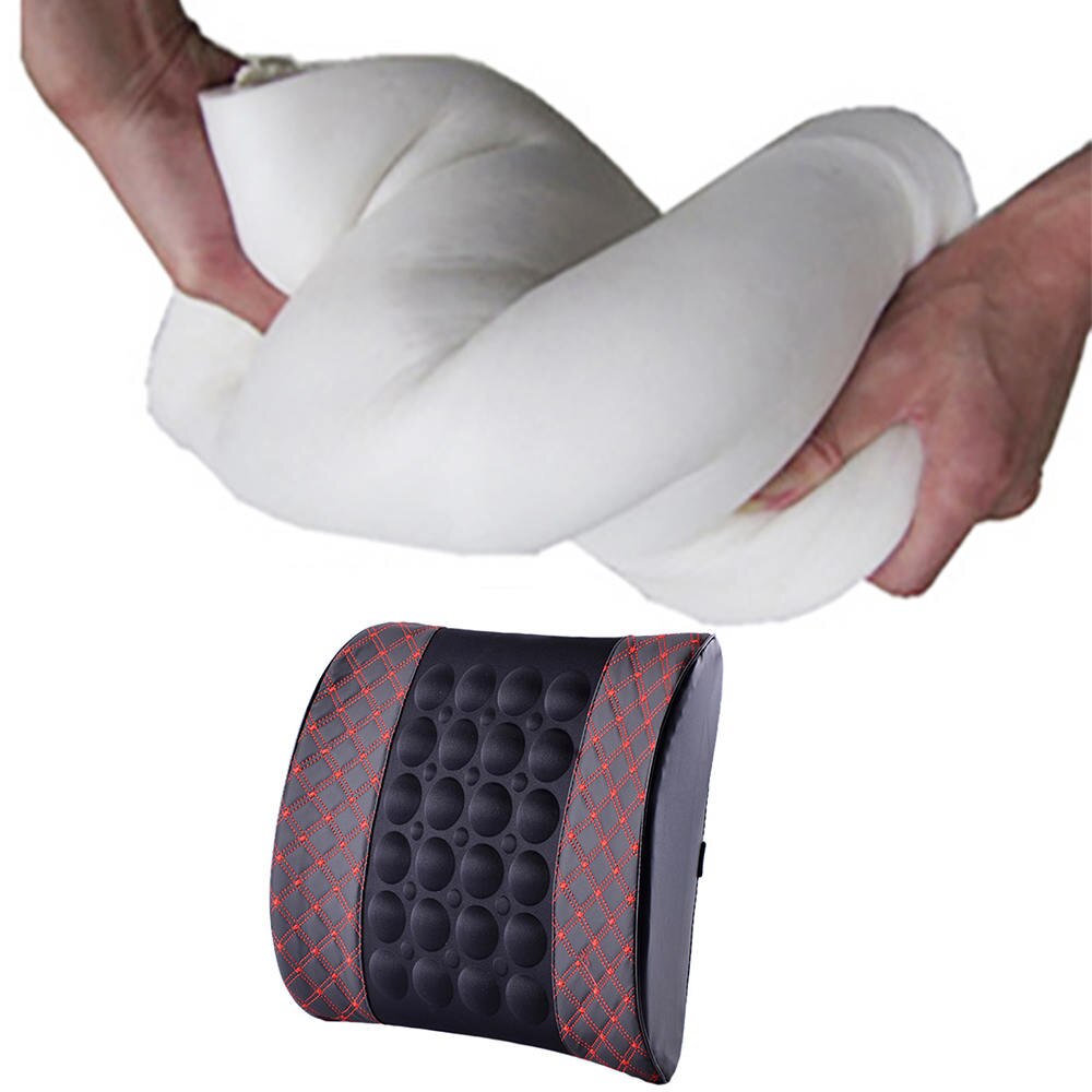 Chair Waist Sofa Vibration Healthcare Lumbar Pad Electric Massage Lumbar Cushion For Car Office Seat Support Rest Back Pillow