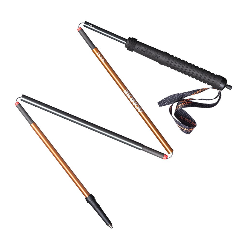 AONIJIE E4102 M-Pole Folding Ultralight Quick Lock Trekking Poles Hiking Pole Race Running Walking Stick Carbon Fiber E4101