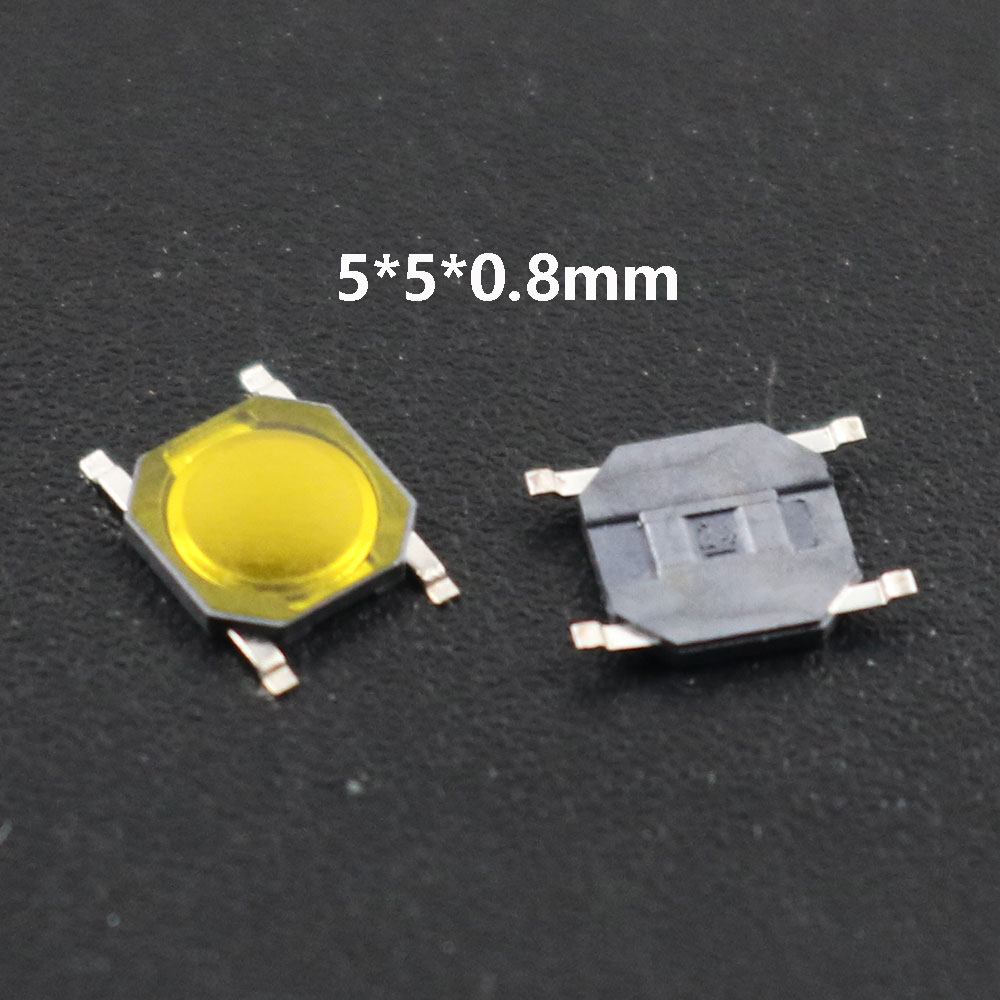 10Pcs/Lot Micro Tactile Push Button Touch Tact Waterproof Switch Kit 4x4/5x5/4.5x4.5 SMT Touch Switch 4 Pin LCD Monitor Repair: Gold