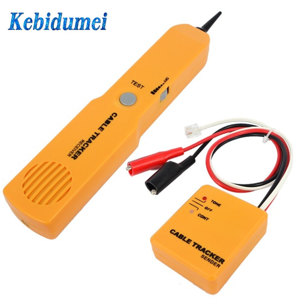 Kebidumei-rastreador de Cable de teléfono, Detector de Cable de teléfono RJ11, Kit de herramientas de probador de Cable de línea, receptor de tono