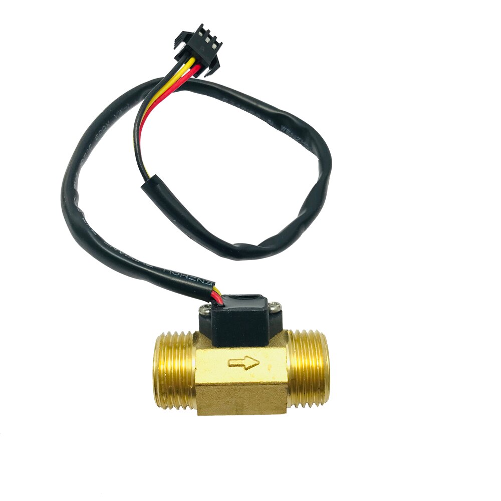 Water US211M Digital Water Flow Meter Hall Water Flow Sensor Reader with Brass USC-HS21TI 1-30L/min hall water flowmeter: flow sensor