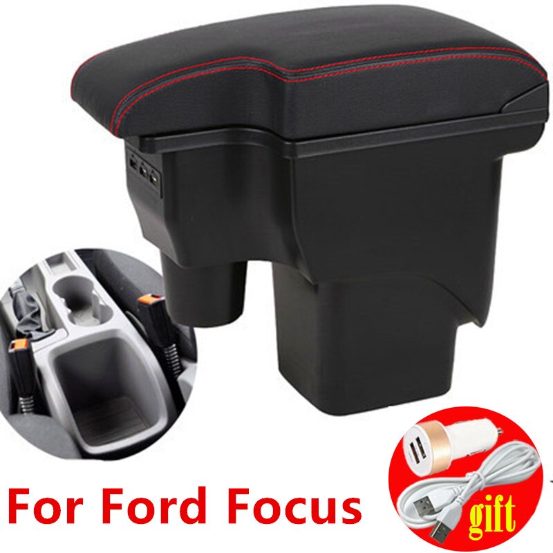 Til ford focus 2 mk2 armlæn kasse central butik indhold opbevarings kasse ford fokus armlæn kasse