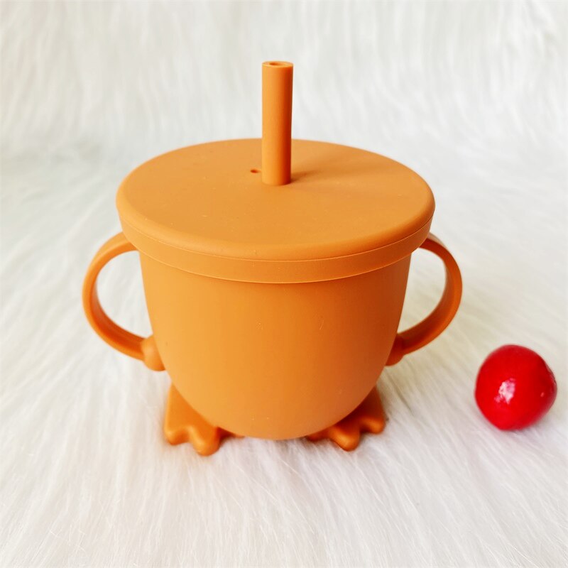 1Pcs Silicone Cartoon Children's Snack Cups -Proof Portable Shape Silicone Cups Safety Environmental: 9