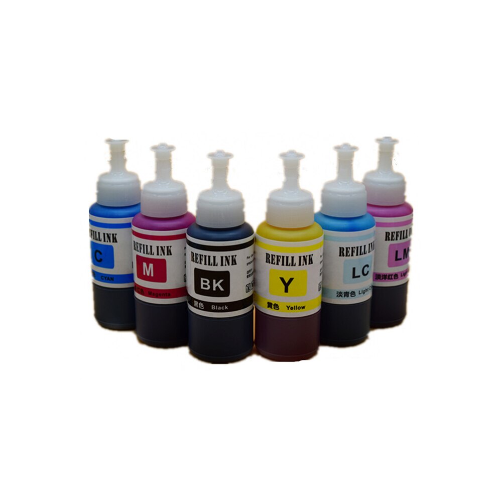 Refill Dye Ink Kit For Epson L800 L801 Printing Inkjet Printer No. T6731/2/3/4/5/6 Use For Refillable Cartridge Ciss