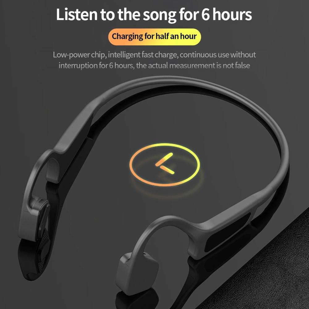 G18 Drahtlose Bluetooth Kopfhörer 5,0 Knochen Leitung Kopfhörer draussen Sport Headset mit Mikrofon Freisprecheinrichtung Kopfhörer