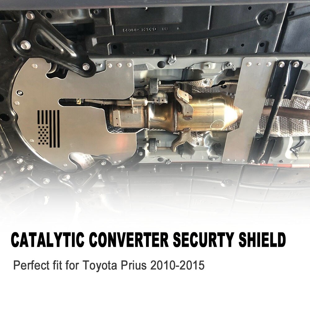 Voor Toyota Prius - Kat Security Katalysator Shield Bescherming Defender Aluminium Met Klinknagel Installeren