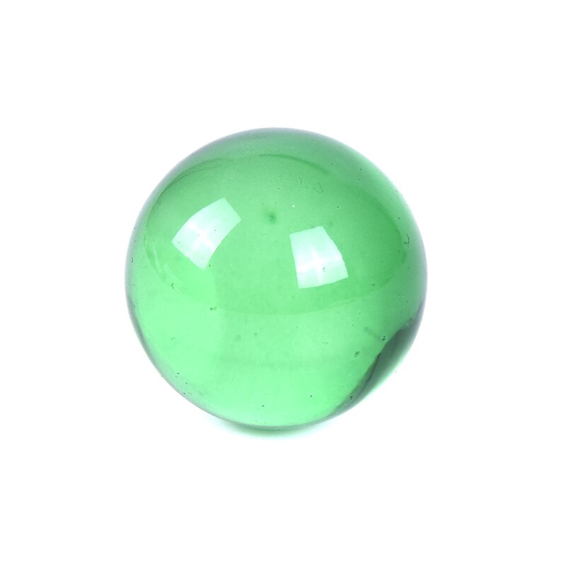 30mm boule de cristal Quartz verre Transparent boule sphères boule de verre photographie boules cristal artisanat décor Feng Shui: Vert