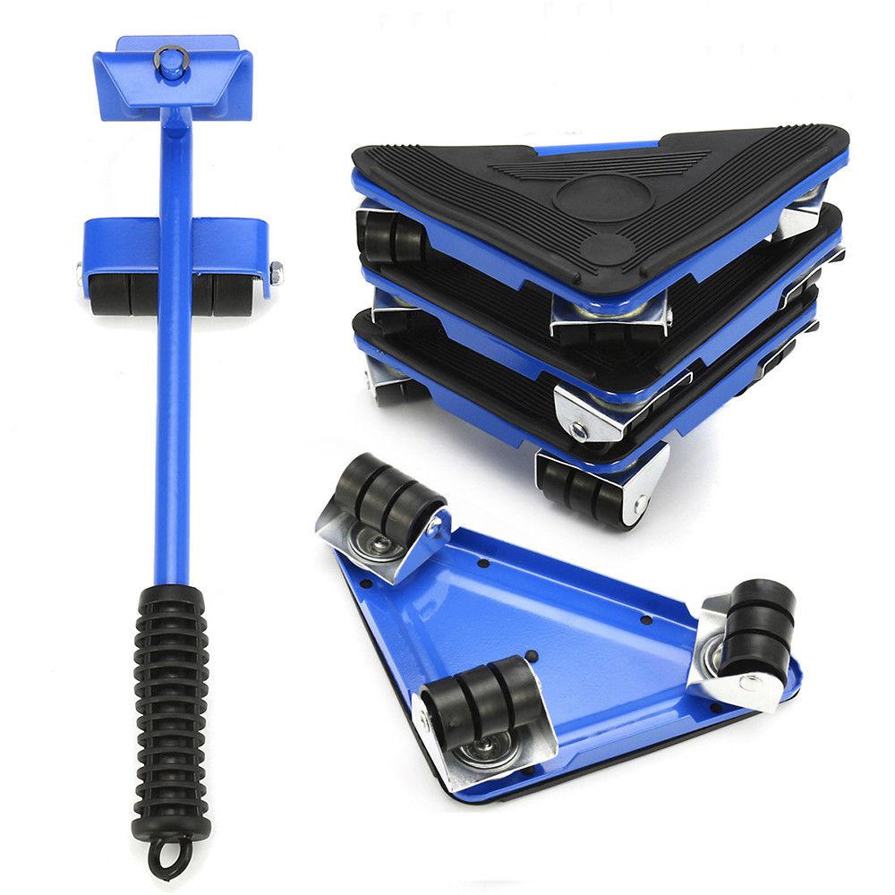 2 Colors Furniture Lifter Moves Wheels Mover Sliders Kit 660 Lbs Home Moving System: blue