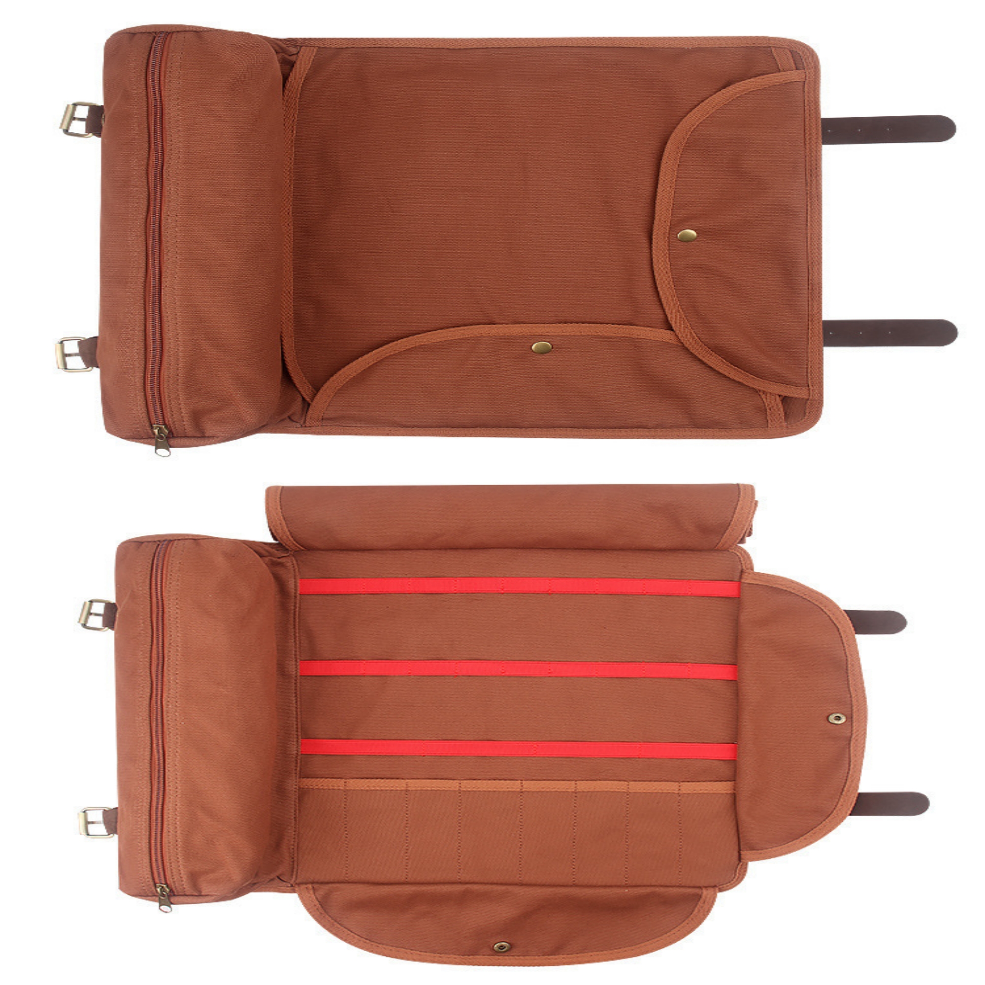 Kit de barman de viaje, bolsa, kit de herramientas para exteriores, práctico kit de herramientas para barman, bolso de lona de piel de vaca, antideslizante y resistente al desgaste