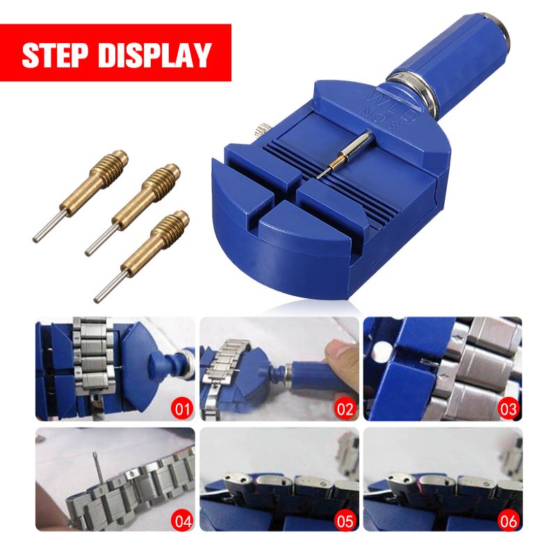 Durable Metal Watch Band Link Length Adjustment Watchband Tool Slit Strap Bracelet Adjuster Tools Kit Fit Width Below 28mm