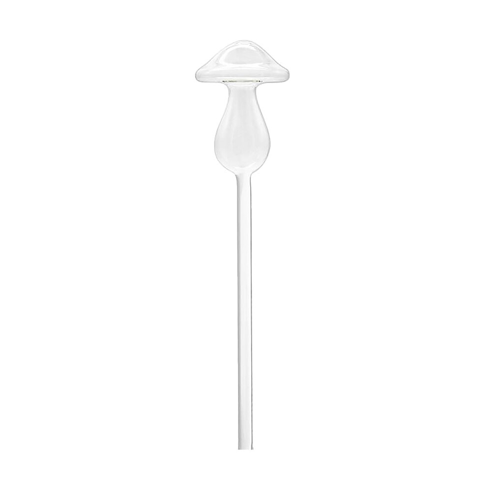Cute Bird Snail Star Butterfly Glass Plant Flowers Waterer Self-Watering Device: Mushroom