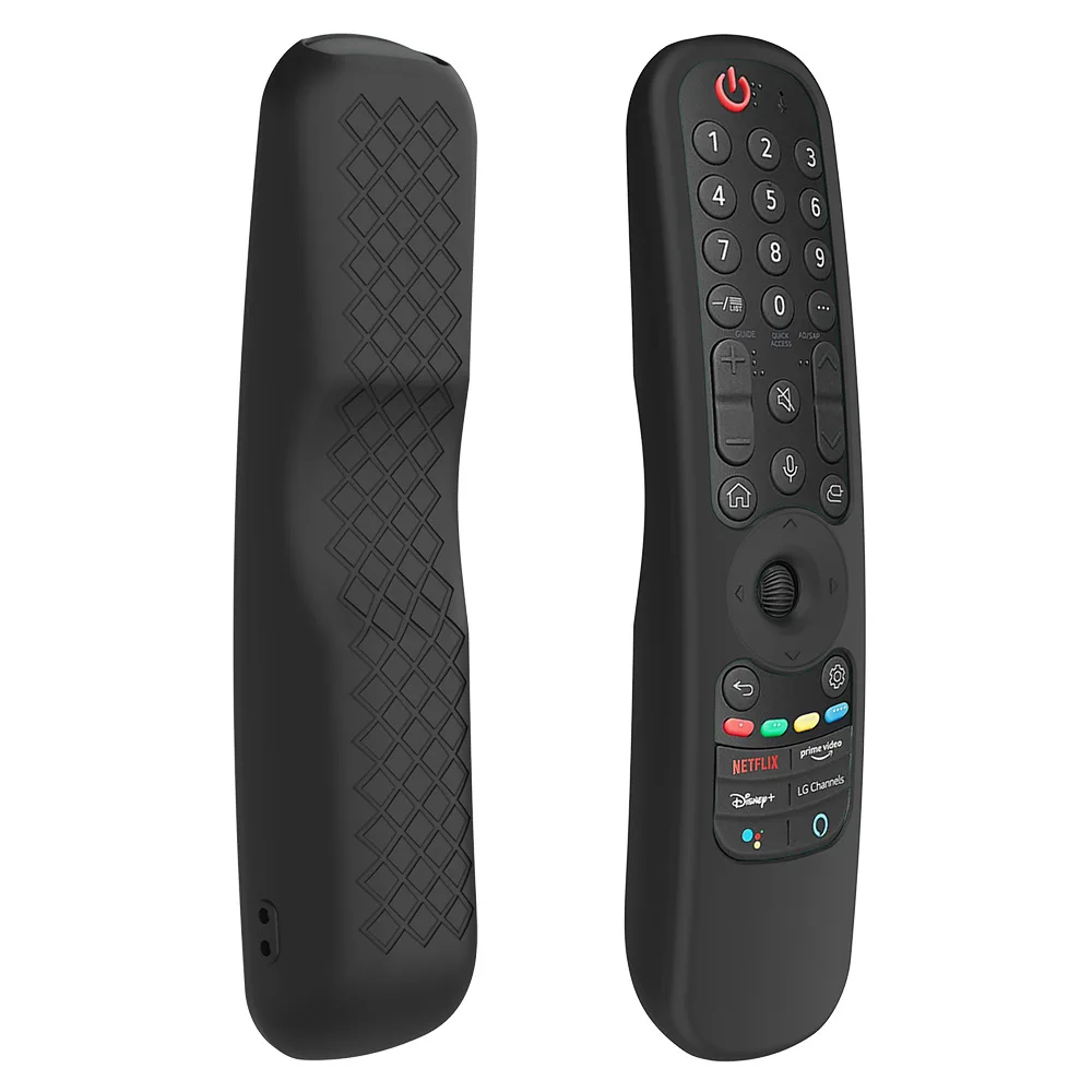 Kolorowe silikonowe etui do LG AN-MR21GC MR21N/21GA Pokrowiec ochronny na pilota do LG OLED TV Magic Remote AN MR21GA Case: WHITE