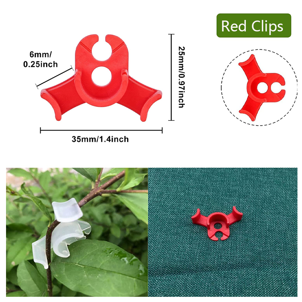 90-Grad-Pflanzenclips Zweige Clips steuern das Wachstum von Pflanzen zweig klemmen für spannungs arme Pflanz Clips: 4XL / Braun
