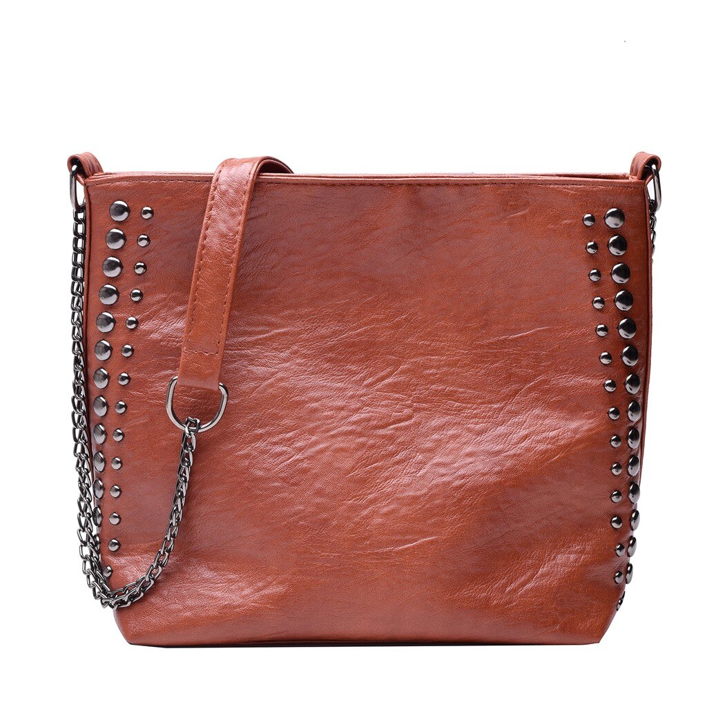 #5 frauen Herbst Einfache Crossbody-tasche Beiläufige Große Kapazität Schulter Paket PU Leder Crossbody-tasche Weibliche Handtasche mochila: Brown