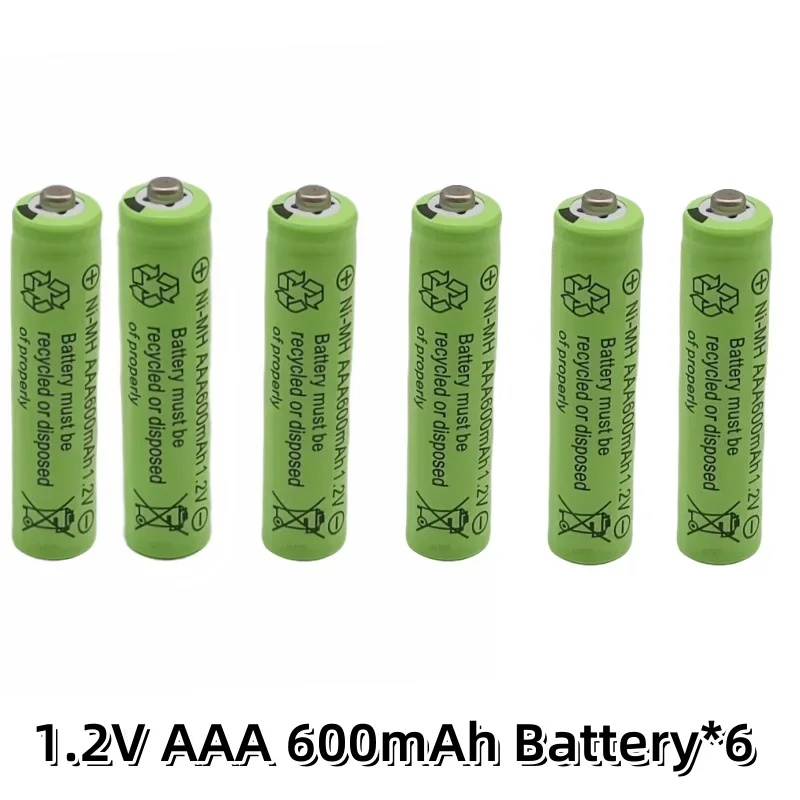Nowy akumulator AAA 1,2 V 600 mAh Ni-MH akumulator lpega do pilota zabawkowego akumulatory AAA akumulator 1,2 V: BŁĘKITNA