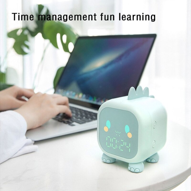 Réveil numérique en forme de dinosaure pour enfants, horloge de chevet, veilleuse, pour le sommeil, nouveauté