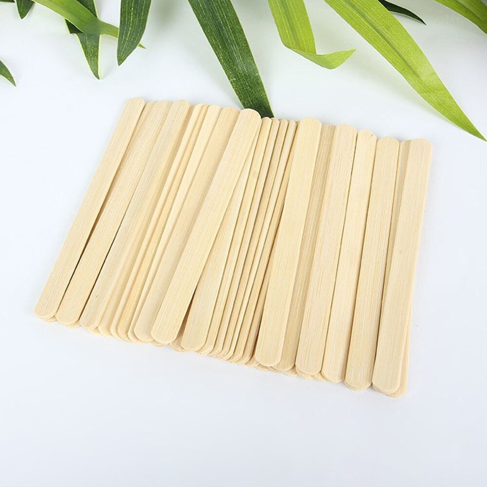 100Pcs/Set Popsicle Sticks Natural Wooden Pop Popsicle Sticks 11.4CM Length Wood Craft Ice Cream Sticks Popsicl Accesorios