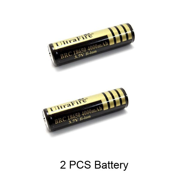 BRC 18650 3.7 V 4000mAh Capacity Li-Ion Battery for LED Flashlight Battery/ gimbal battery: Chocolate
