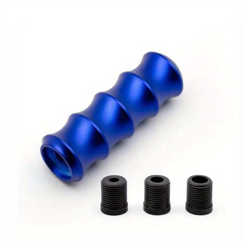 Pomo de palanca de cambios Universal para coche, aleación de aluminio: Azul