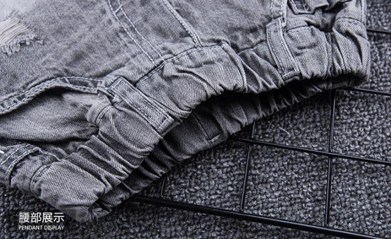 Jungen Jeans Shorts Sommer Neue Baby Jungen Kleidung Denim Shorts Kinder Casual Lose Löcher Heißer Hosen Jugendliche Jean shorts y2900