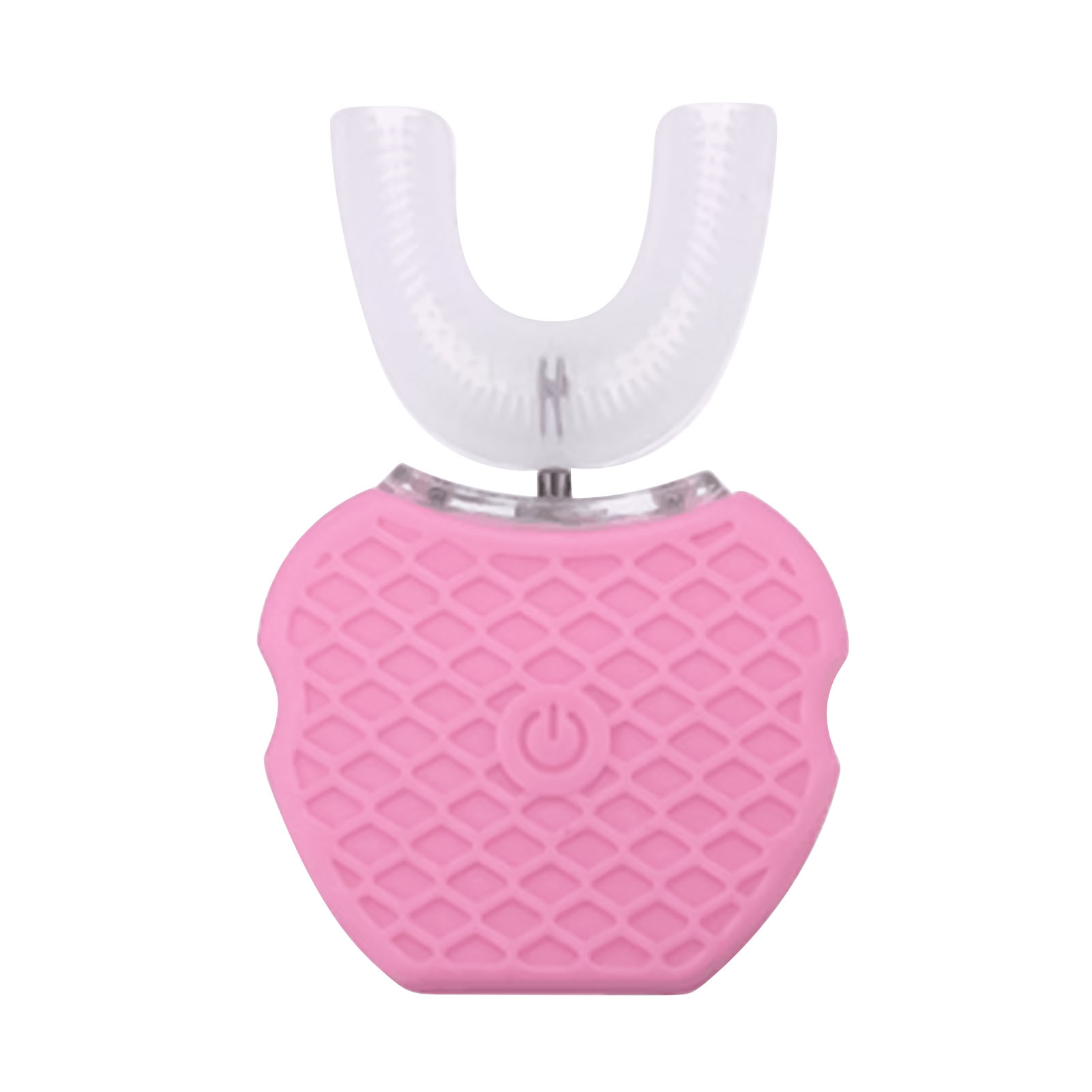 Ultrasonic U-Shape 360° Electric Toothbrush Practical Sturdy Electric Toothbrush For Travel: Pink