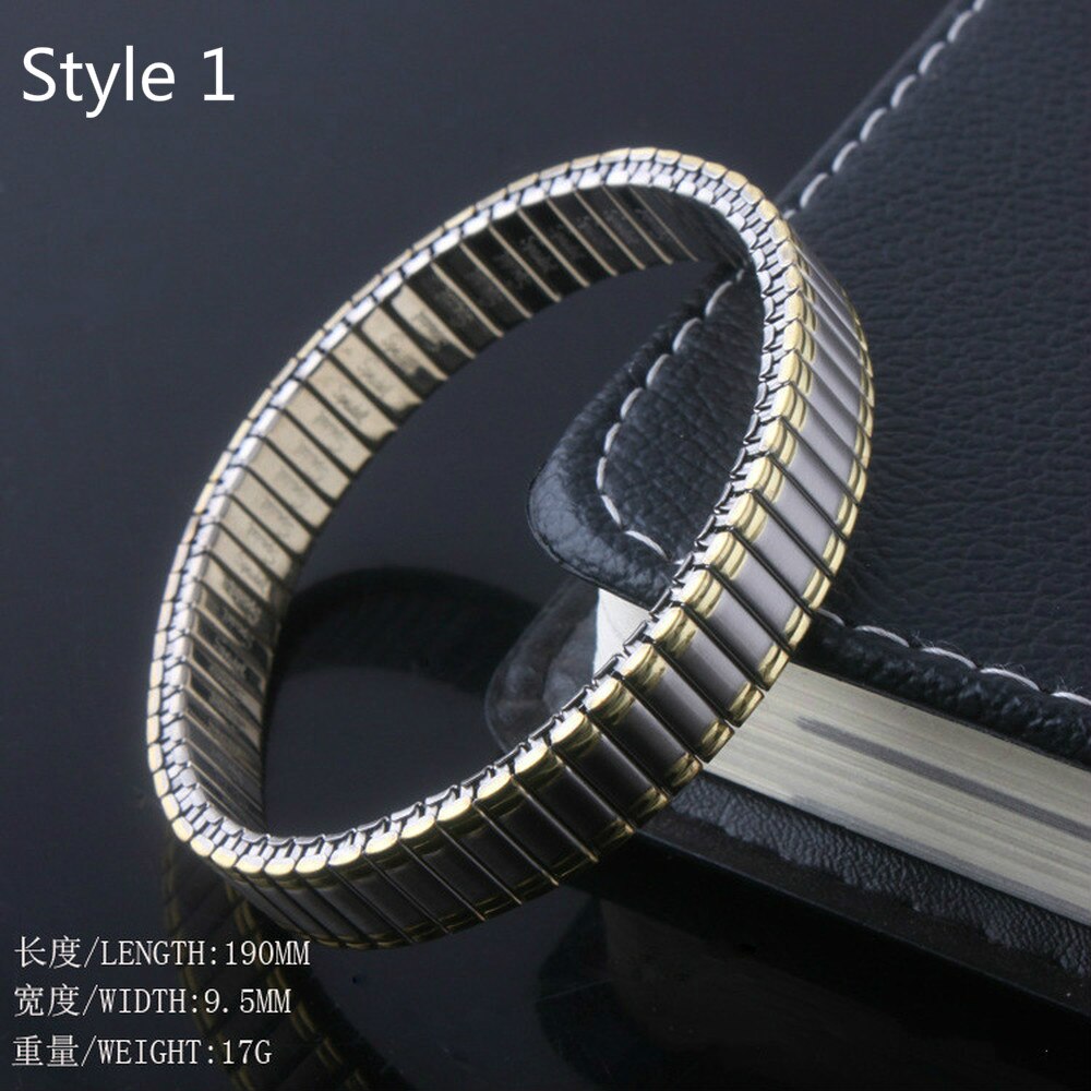 Stainless Steel Energy Magnetic Bracelet Elastic Stretch Germanium Phnom Penh Italian Charm Bracelets Best for Men Women: Style 1