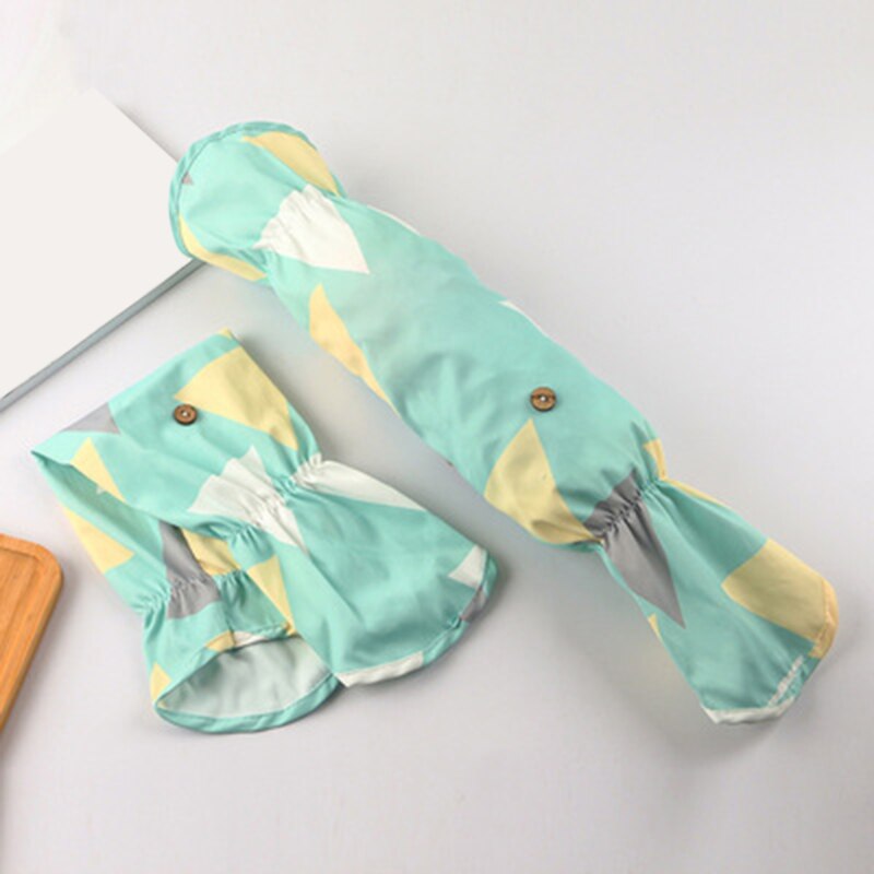 Arm Sleeves Covers Reusable Waterproof Arm Protector Protective Oversleeves For Cooking Working Oversleeves: Blue