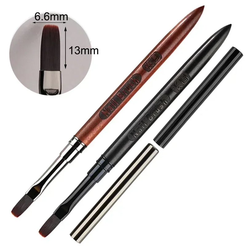 Pincel para pintar Gel de madera, arte de uñas para extensión de punta de Gel, accesorio de constructor acrílico, pinceles para decoración de uñas, cepillo para uñas de Gel UV para manicura