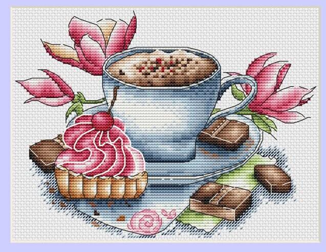 t-MM RS cotton self-matching cross stitch Cross stitch RS cotton comes with no prints No prints Coffee cup styles: Dark Grey