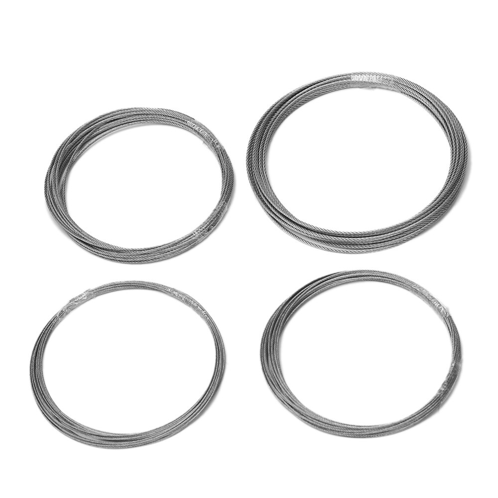 3/5/10 mètre 1/1. 2/1. 5/2mm diamètre câble en acier 304 câble en acier inoxydable plus doux pêche levage câble Structure