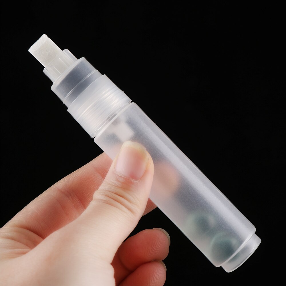 1PC Repeatable Use Plastic Transparent Graffiti Pens Empty Rod Liquid Chalk Marker Barrels Tube Refillable ink Stationery