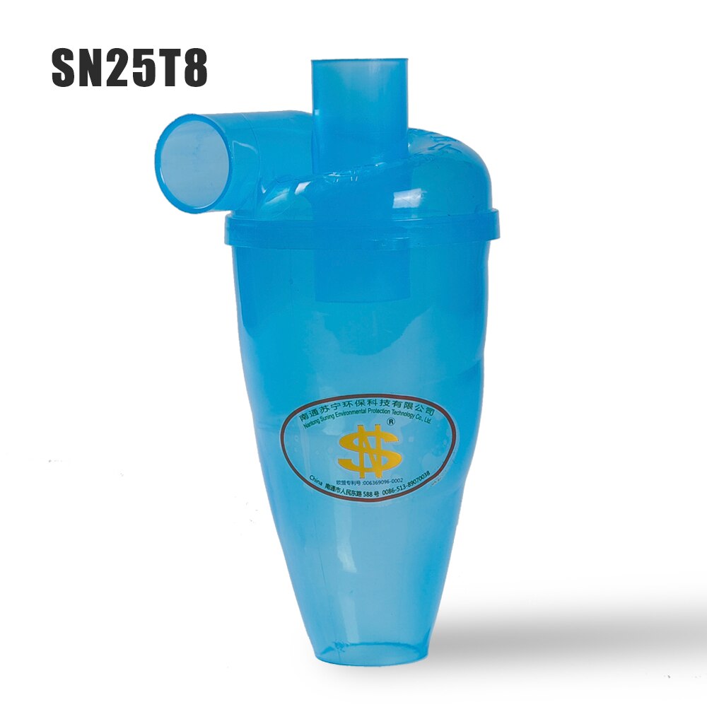 SN25T8 Car Cyclone Vacuum Cleaner Spiral StructureTurbo Cyclone Filter Dust Collector Cyclone For Any Bucket: Blue