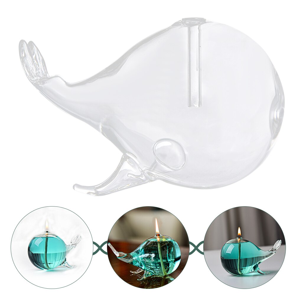 Walvis Olie Lamp Delicate Olie Lamp Decor Desktop Glas Olie Lamp Versiering