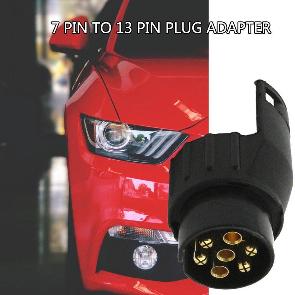 EU 7 To 13 Pins Trailer Car Truck Caravan Plug Adapter Wiring Connector 12V Socket Towing Electric Towbar M2L5