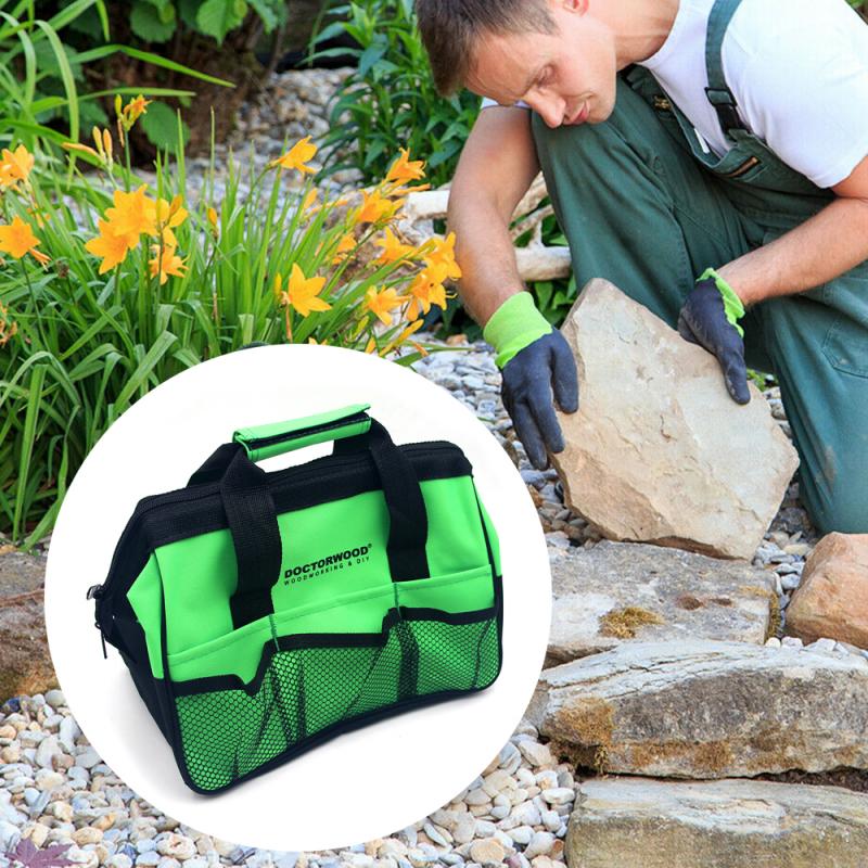 Multi Large Garden Tool Kits Bag Hand tool kit Storage Electrician Tools Bag DIY Kit Pockets Waist Pouch Canvas Waterproof