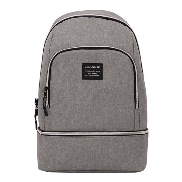 DENUONISS Kreative Isolierung Tasche Schräg Kühlen Pack Picknick Bakcpack Kühltasche Multi-funktion Eva Kühler Rucksack Coole Tasche: grau