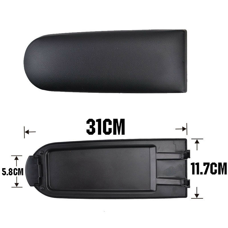 Voor Seat Toledo Ibiza Zwarte Auto Armsteun Cover Klink Deksel Auto Protector Pu Leather